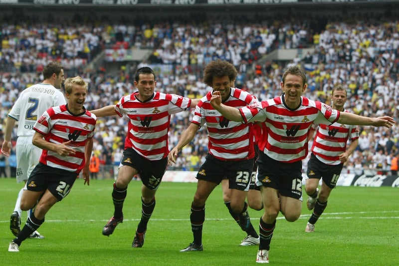 James Hayter puts Doncaster Rovers in control.