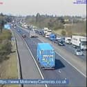 Huge tailbacks and delays on the M18 at Doncaster following a road traffic collision this afternoon.