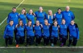 U18s girl team and coaches.