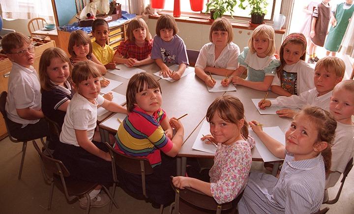 Pupils of Shaw Wood Infants School, Armthorpe, pictured in June 1996