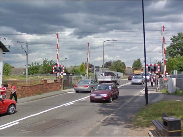 Rossington level crossing.