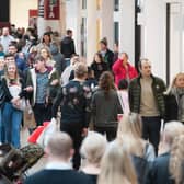 Shoppers brave the Boxing Day sales i the Malls of the Meadowhall shopping centre in Sheffield