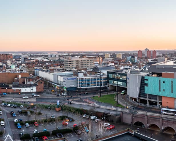 An aerial view of Doncaster. Credit: Doncaster Chamber