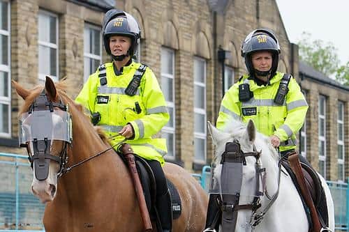 People are welcoming the sight of more mounted police