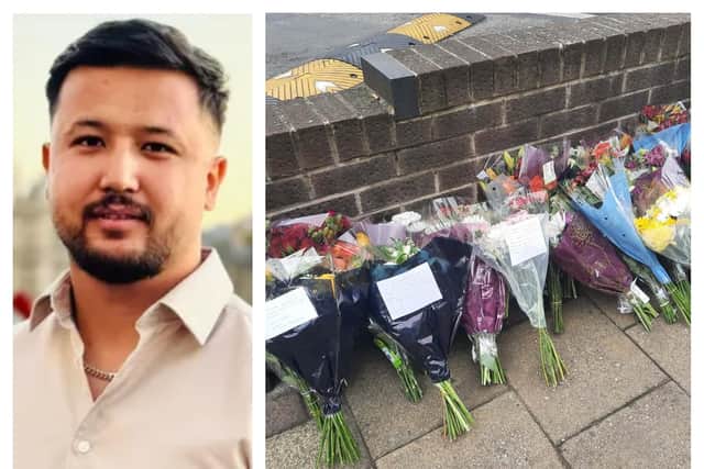 Floral tributes have been laid and money is pouring in for Najib Maghsodi, 26, who suffered fatal injuries in a hit and run in Doncaster city centre.