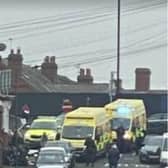 Police and paramedics were called to Burton Avenue yesterday morning.