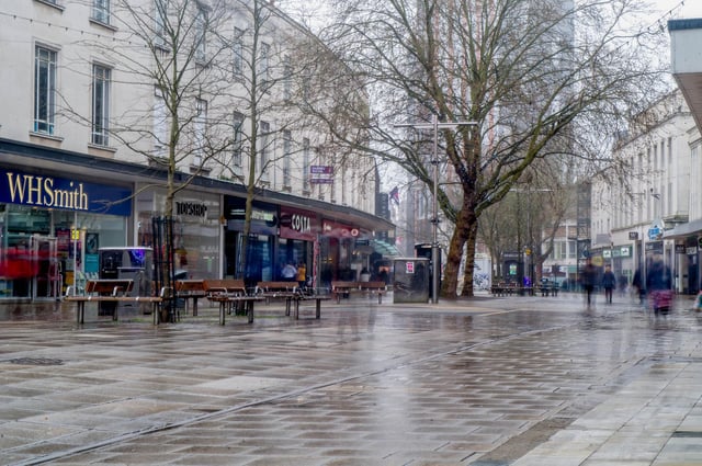 GV of Commercial Road, Portsmouth on 19 March 2020. Picture: Habibur Rahman