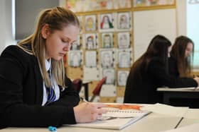 Nichole Balmerwhale, 14, pictured during an Art Class. Picture: NDFP-03-03-20 DeWarenneAcademy 2-NMSY