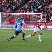 Danny Amos was handed his first league start of the season in Doncaster Rovers' clash with Wycombe Wanderers. Picture: Marie Caley