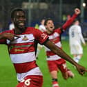 Mo Faal celebrates his goal.