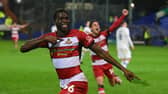 Mo Faal celebrates his goal.