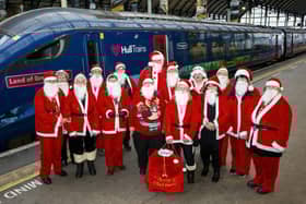 The Hull Trains' carriage of Santas