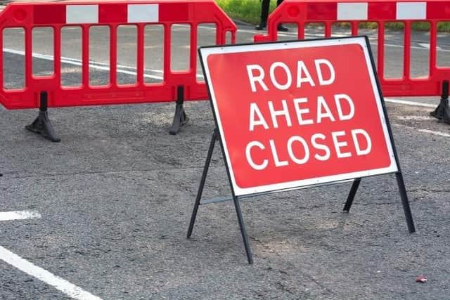 Three road closures this week