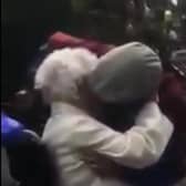 Mary and David Humphries' emotional reunion