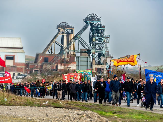 Hundreds turned out for the parade through Dunscroft and Stainforth.