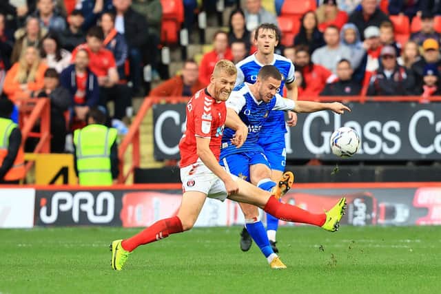 Tommy Rowe gave Rovers a fresh injection after his introduction from the bench but could not turn the tide in the game. Picture; Gareth Williams/AHPIX