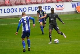 Taylor Richards, who is on loan at Rovers from Brighton and Hove Albion