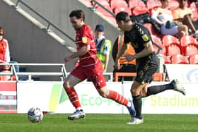 Aidan Barlow endured a difficult first half against Charlton and was subbed at half time.