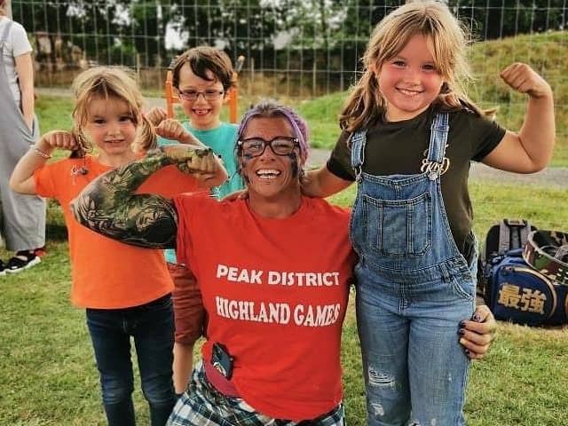 Winner of the Peak District Highland Games show 2022 Michaela Moore