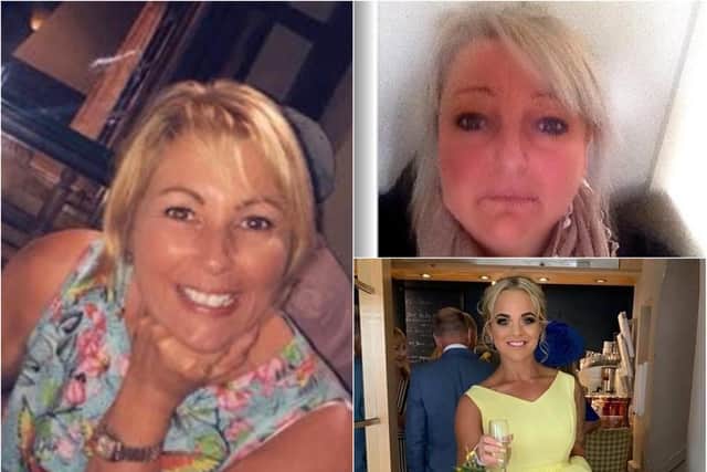 Amanda Sedgwick, Michelle Morris and Amy Stringfellow are three of five women whose deaths have triggered murder investigations in Doncaster this year