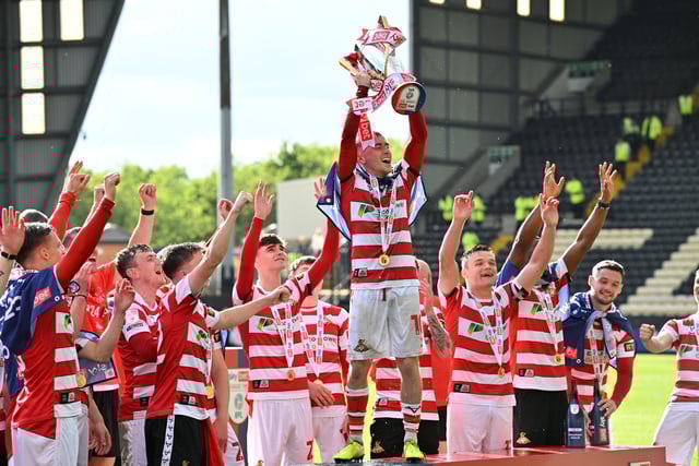 A 2-1 win at Notts County saw Rovers crowned League Two champions, sparking these scenes of jubilant celebrations.