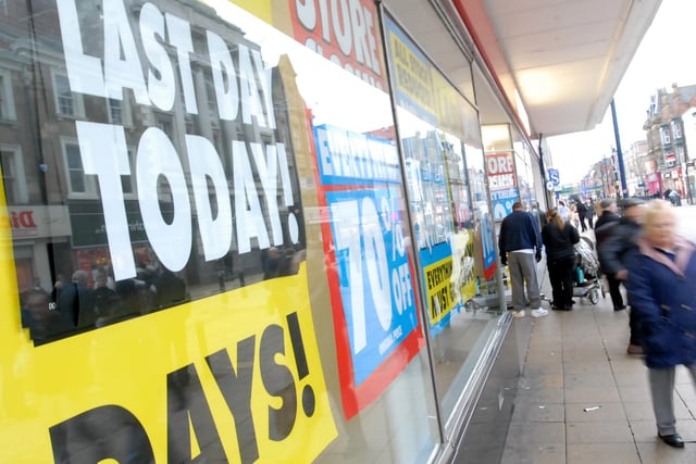 The last day of trading for Woolworths in South Shields. Here is the scene in King Street in 2008.