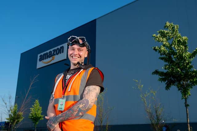 8 May 2020.
New employees at Amazon in Doncaster who have been displaced from their usual jobs due to the Covid19 situation.
SCUBA diving instuctor Ash Elric at LBA2.