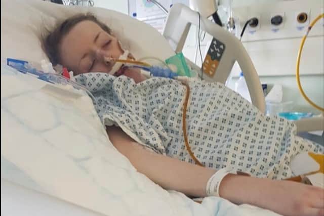 Gemma Stables during her time in hospital