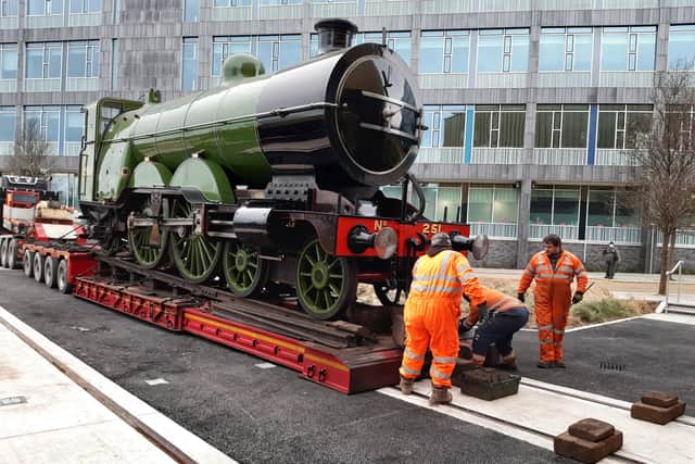 Railway loco at Doncaster museum