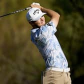 Doncaster's Joshua Berry, 19, plays his tee shot on the 16th hole during day six of the final stage of DP World Tour Qualifying School at Lakes Course, Infinitum on November 14, 2024 in Tarragona (Picture: Aitor Alcalde/Getty Images)