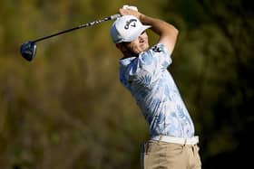 Doncaster's Joshua Berry, 19, plays his tee shot on the 16th hole during day six of the final stage of DP World Tour Qualifying School at Lakes Course, Infinitum on November 14, 2024 in Tarragona (Picture: Aitor Alcalde/Getty Images)