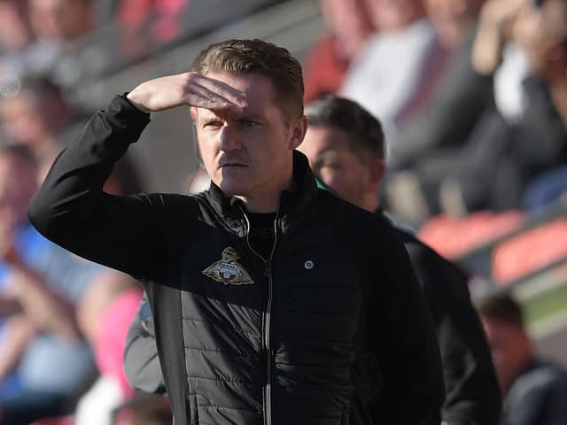 Doncaster Rovers manager Gary McSheffrey.