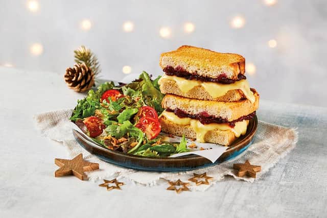 Brie and Cranberry  toastie