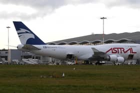 A plane from Nairobi lands at Doncaster Sheffield Airport carrying fresh produce for UK supermarkets.