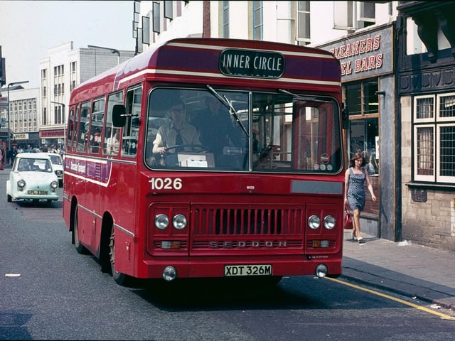 The much loved Inner Circle bus which operated in Doncaster in the 1970s and 1980s.