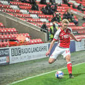 Daniel Batty in action for Fleetwood Town. Photo: Stephen Buckley