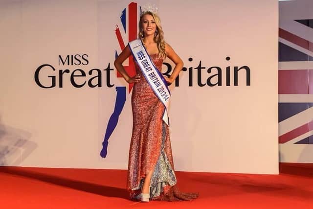 Ashley Powell from Sheffield, who claimed the Miss Great Britain title in 2014.
