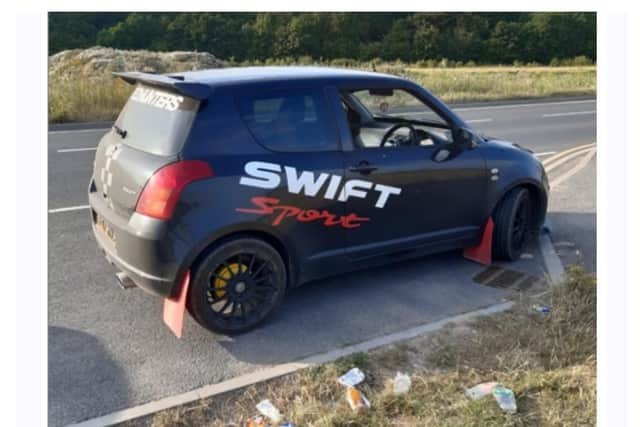 Police seized the distinctive car in Doncaster.