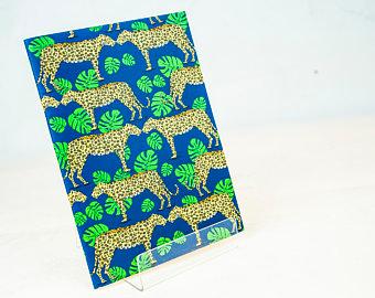 A5 Leopard notebook - £5, from West Studios. The creative project of Chesterfield College, West Studios works closely with the local creative community to support local creative businesses, makers, independent artists and students of Chesterfield College in the creative and digital areas. Purchase online: etsy.com/uk/shop/WestStudiosStore