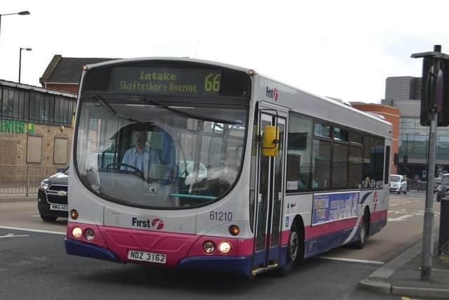 First bus operates a number of services in the Doncaster area.