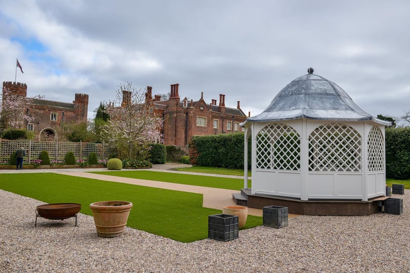 Hodsock like many venues has had to close its doors due to the pandemic, but is gearing up to reopen again. Pictured is a new gazebo for wedding ceremonies.
