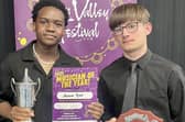 Musician of the Year Alpheus Rivete and Runner Up Joshua Christophers.