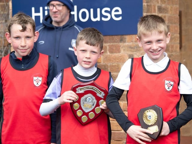 The fastest runners in the U11 Boys race.