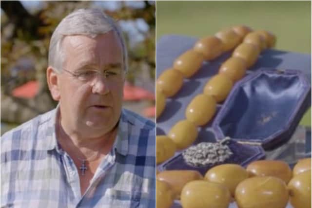 The man brought the Doncaster jewellery to be valued on TV's Antiques Roadshow.  Photo: BBC