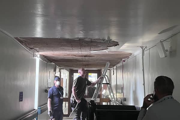 Repairs are now under way following the collapse at Doncaster Royal Infirmary.