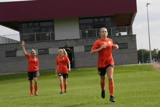 Left to right, Abbie France, Lauren Jeavons and Georgia Walker-Ellis.