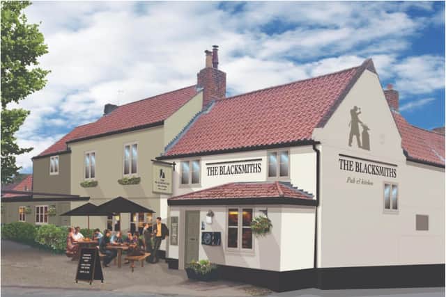 An artists' impression of how the new pub will look.
