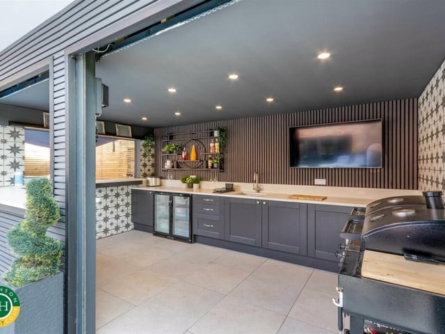 A stunning outdoor kitchen, ideal for summer entertaining.