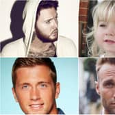 James Arthur (top left), Dan Osborne (bottom left) and Calum Best (bottom right) will be among the celebrities taking part in the match for Niamh Curry.