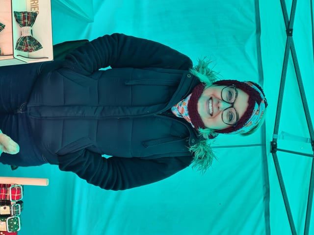 A happy stall holder
